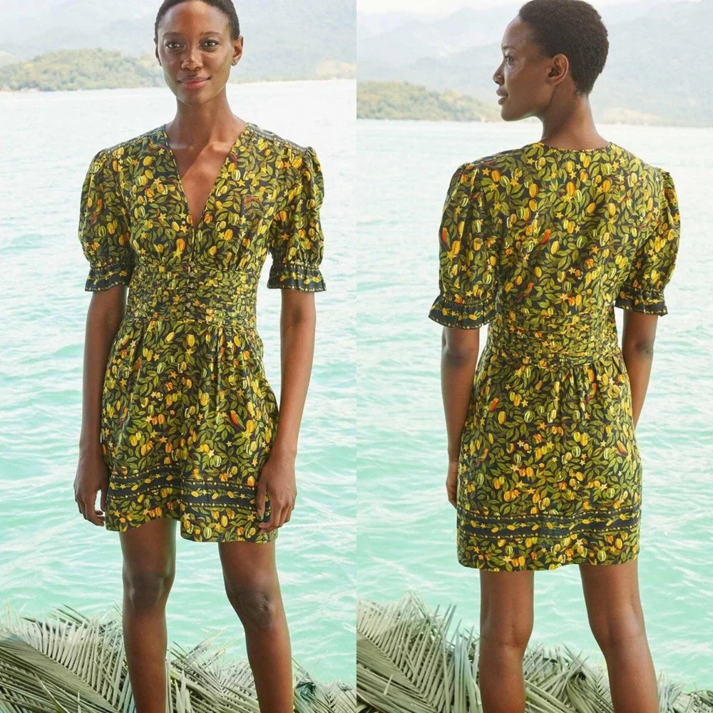 Farm Rio Star Fruit Mini Dress